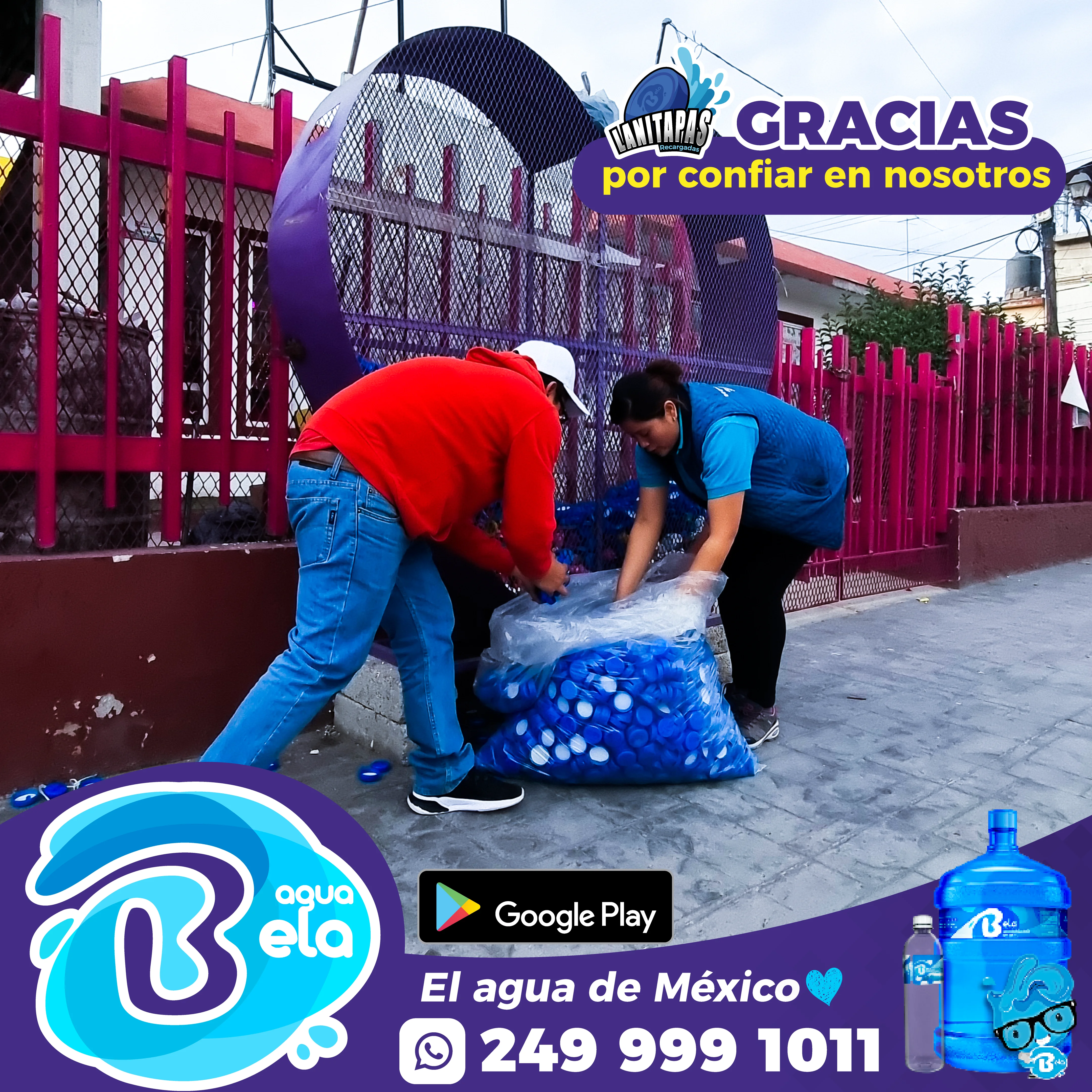 Donación tapas de garrafón